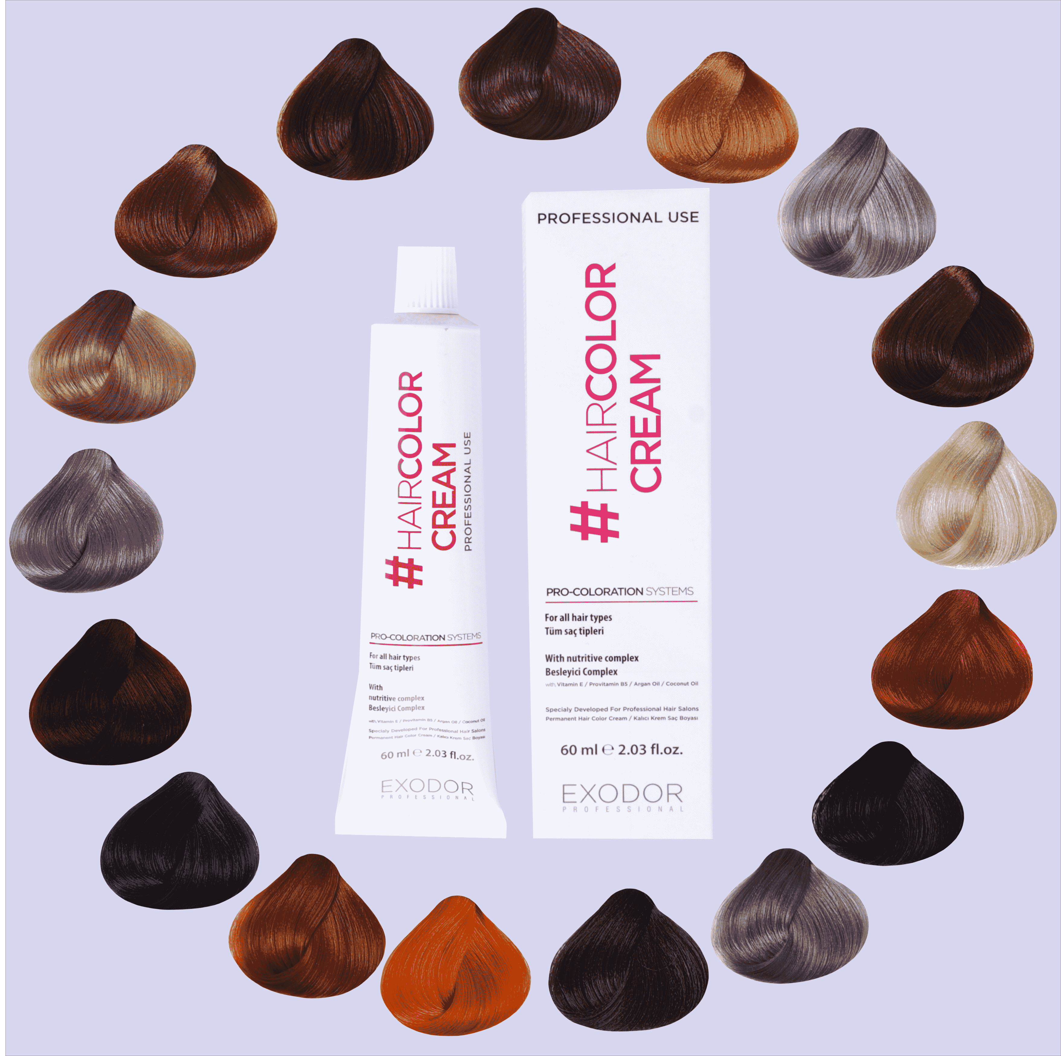 EXODOR PROFESSIONAL HAIR COLOR 60 ML CATALOG